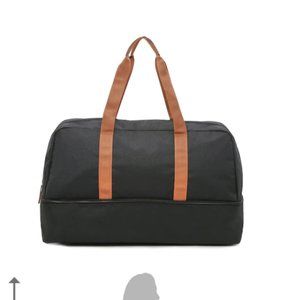 DSW Weekender Bag, NEW DSW Weekend Tote Bag w/Shoe Compartment, Black Weekender